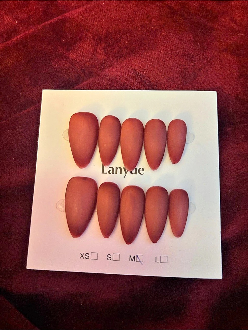Brown Press-On Nails NWT